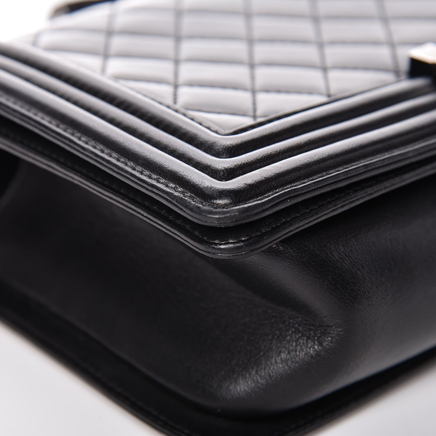 Chanel Lambskin Quilted Medium Boy Flap Black 12 of 20