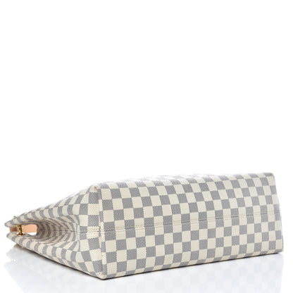 Louis Vuitton Damier Azur Graceful MM Rose Ballerine 4 of 18