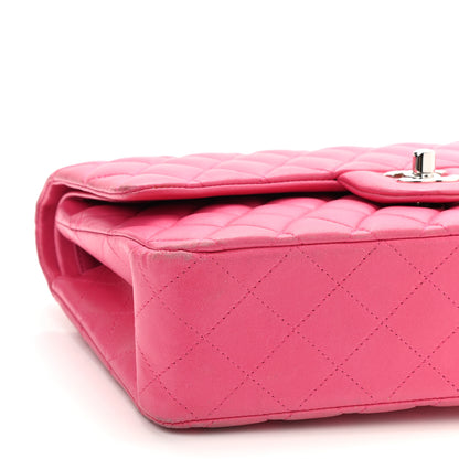 Chanel Lambskin Quilted Medium Double Flap Pink 12 of 17
