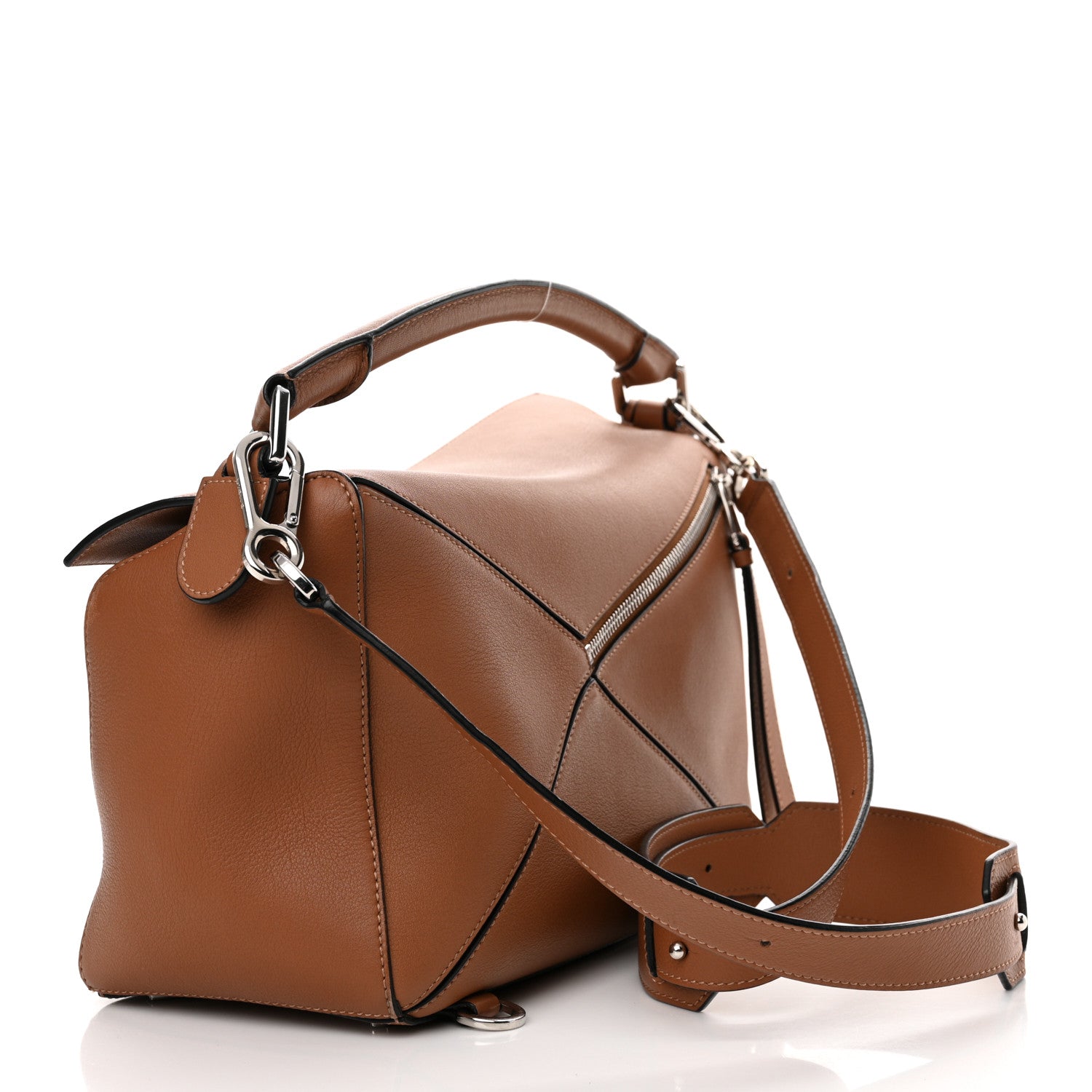 Loewe Calfskin Medium Puzzle Bag Tan 3 of 13