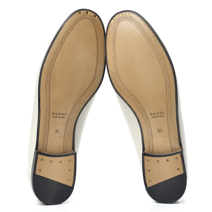 Gucci Lambskin Womens Brixton Horsebit Loafers 36 Mystic White 5 of 11