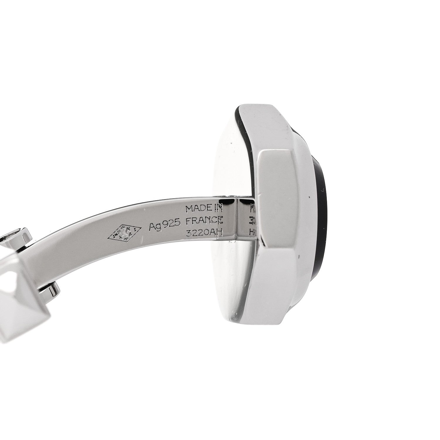 Cartier Palladium Sterling Silver Blue Spinel R De Cartier Biplane Cufflinks 5 of 6
