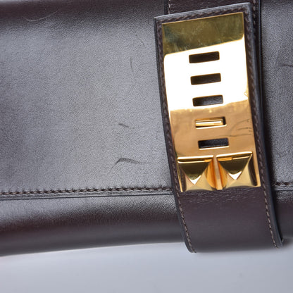 Hermes Box Medor 23 Clutch Chocolate 24 of 24