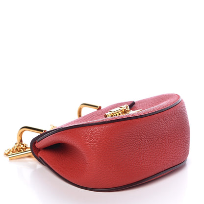 Chloe Grained Lambskin Nano Drew Shoulder Bag Intense Red 4 of 11