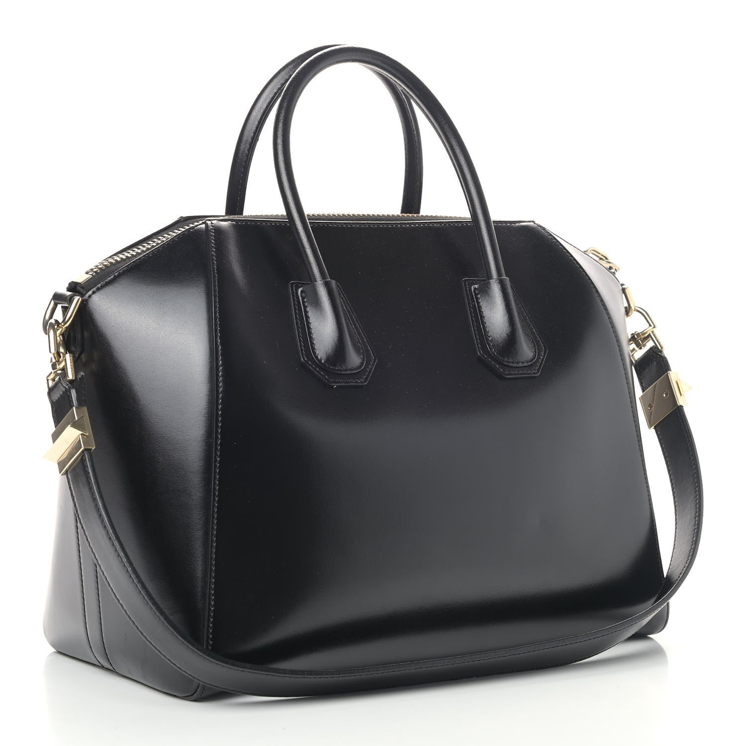 Givenchy Shiny Lord Calfskin Medium Antigona Black 2 of 14