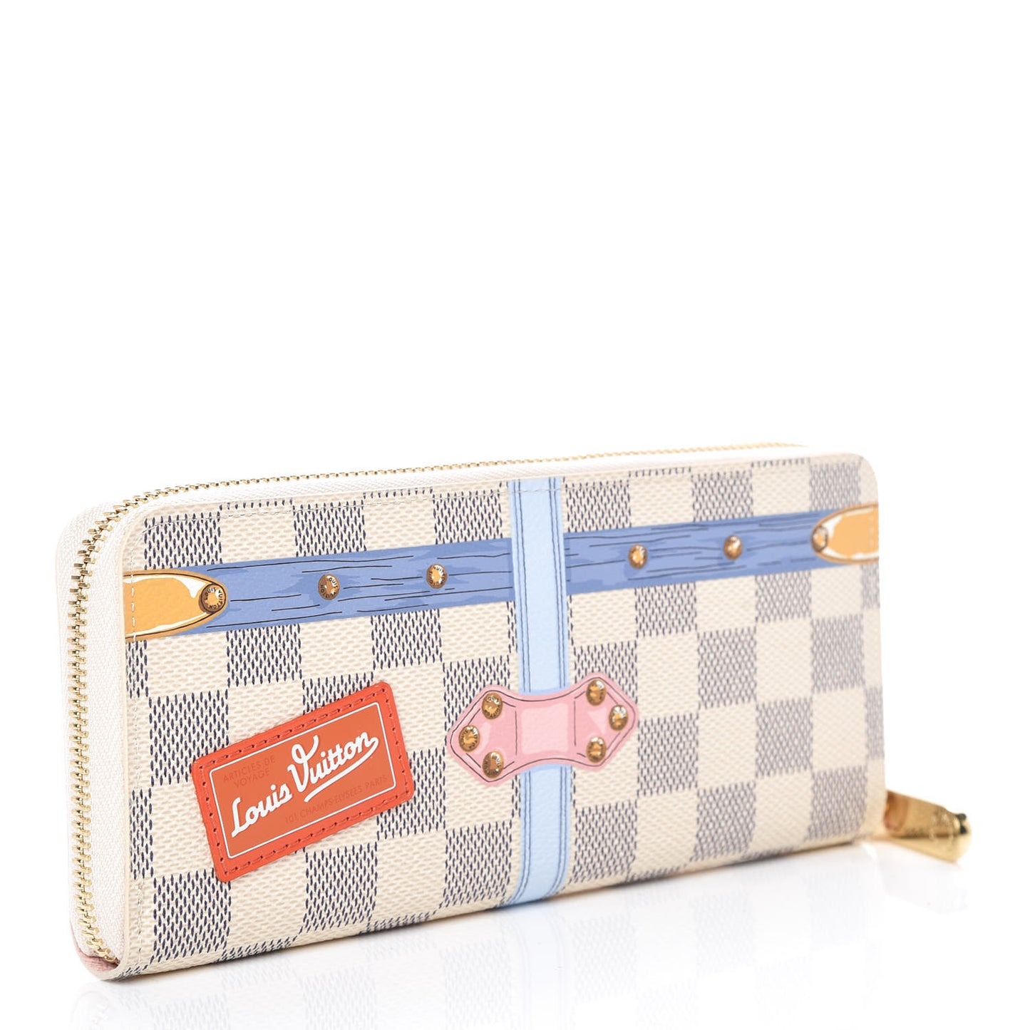 Damier Azur Summer Trunks Clemence Wallet
