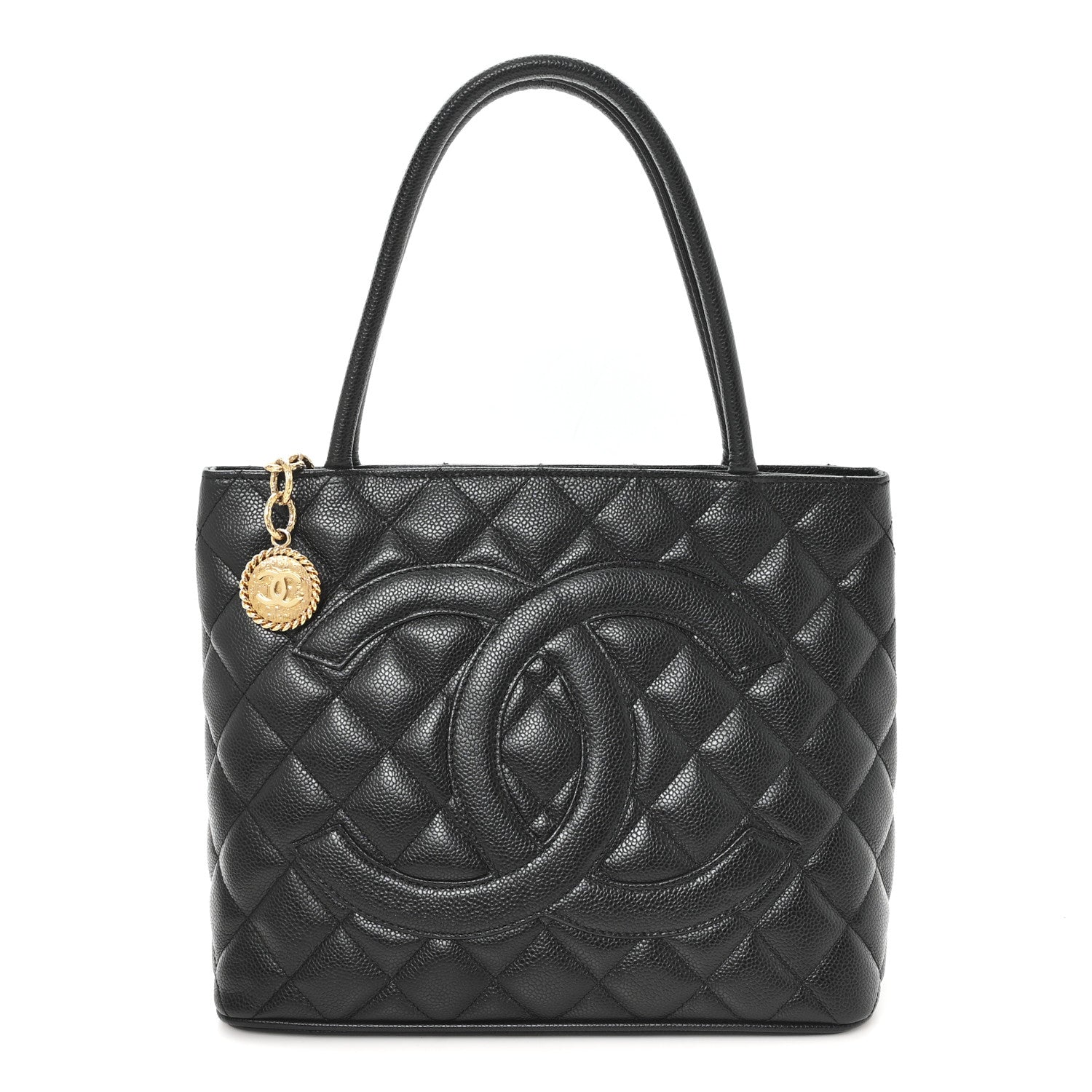 Chanel Caviar Quilted Medallion Tote Black 1 of 10