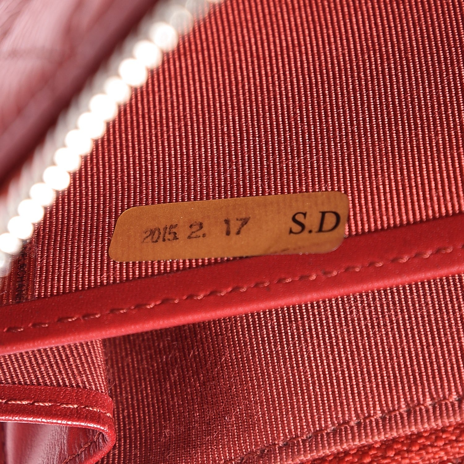 Chanel Caviar Quilted Large Gusset Zip Around Wallet Red 8 of 14