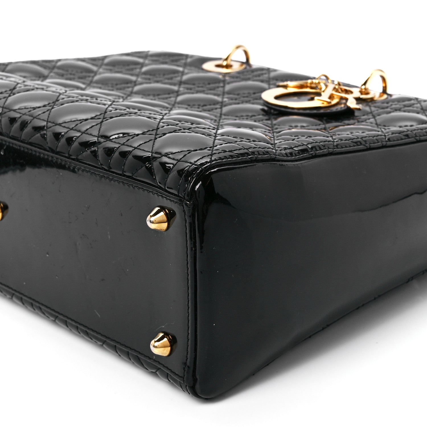 Christian Dior Patent Cannage Large Lady Dior Black 11 of 11