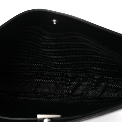 Prada Spazzolato Cleo Shoulder Bag Black 5 of 10