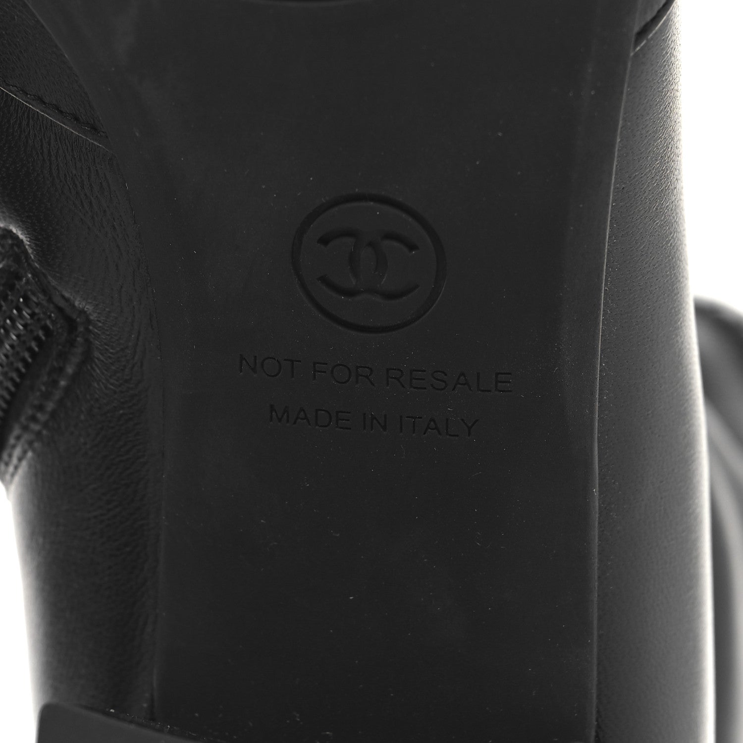 Chanel Stretch Lambskin Cap Toe CC Uniform Short Boots 38 Black 8 of 9