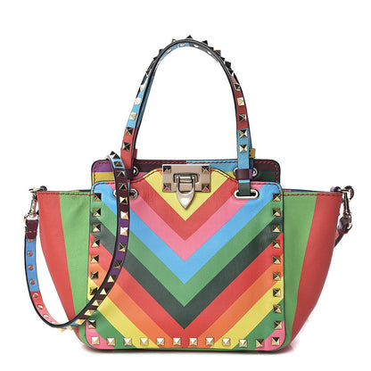 Valentino Garavani Vitello 1973 Mini Rockstud Tote Multicolor 1 of 9