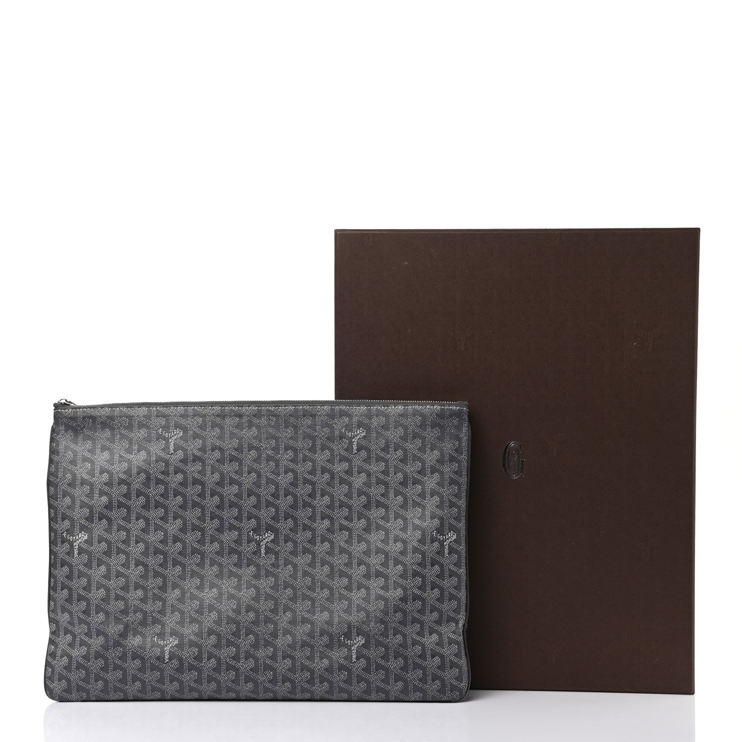 Goyard Goyardine Senat Pochette GM Grey 9 of 9