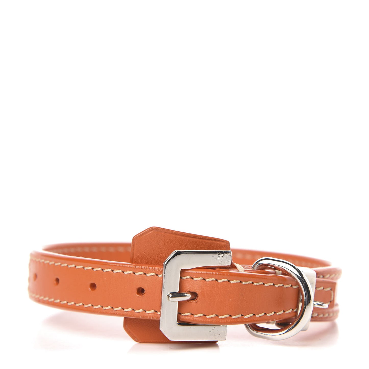 Goyardine Dog Collar Orange