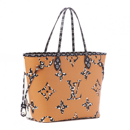 Louis Vuitton Monogram Giant Jungle Neverfull MM Ivory 3 of 9