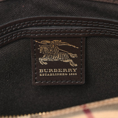 Burberry Haymarket Check Small Chester Bowling Bag Chocolate 6 of 11