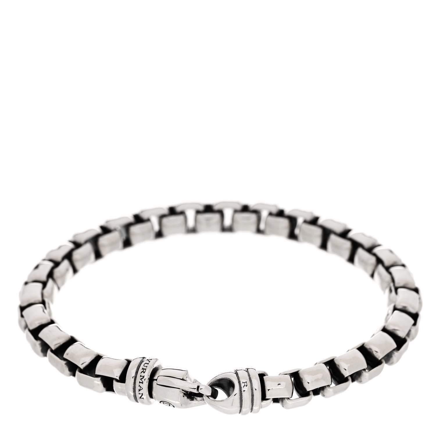 David Yurman Sterling Silver 7mm Box Chain Bracelet 2 of 4