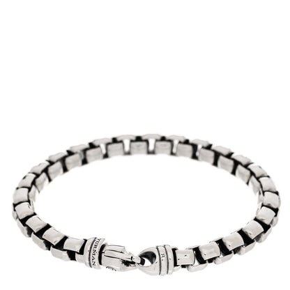 David Yurman Sterling Silver 7mm Box Chain Bracelet 2 of 4