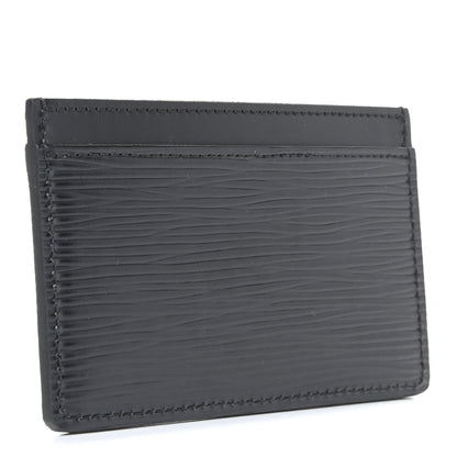 Louis Vuitton Epi Card Holder Black 2 of 4