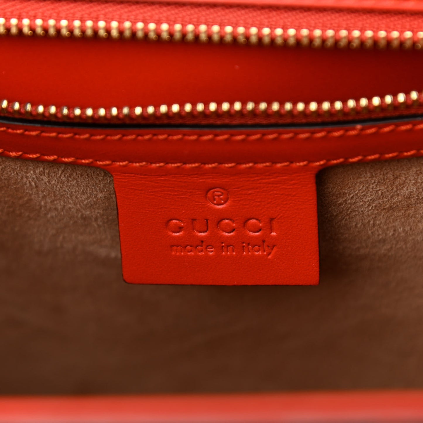 Guccissima Signature Medium Sylvie Top Handle Bag Orange