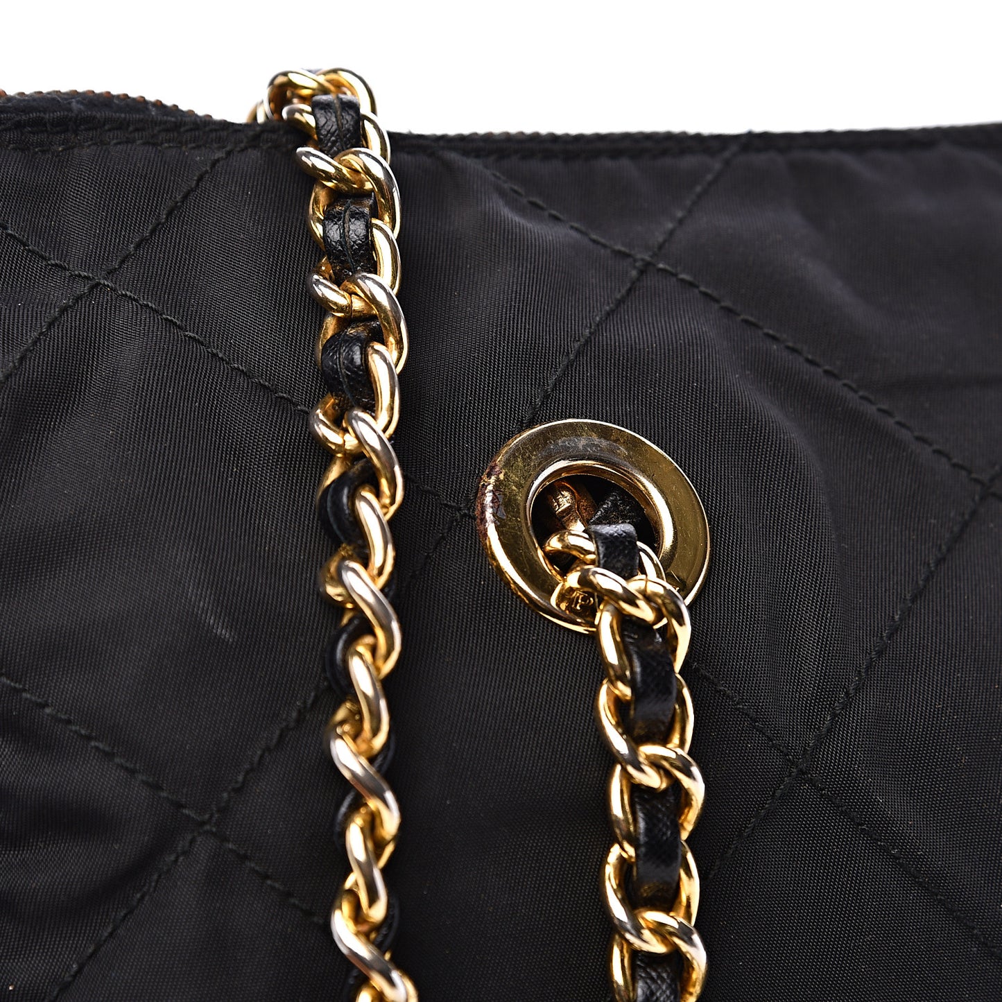 Tessuto Nylon Quilted Impunturado Bag Black
