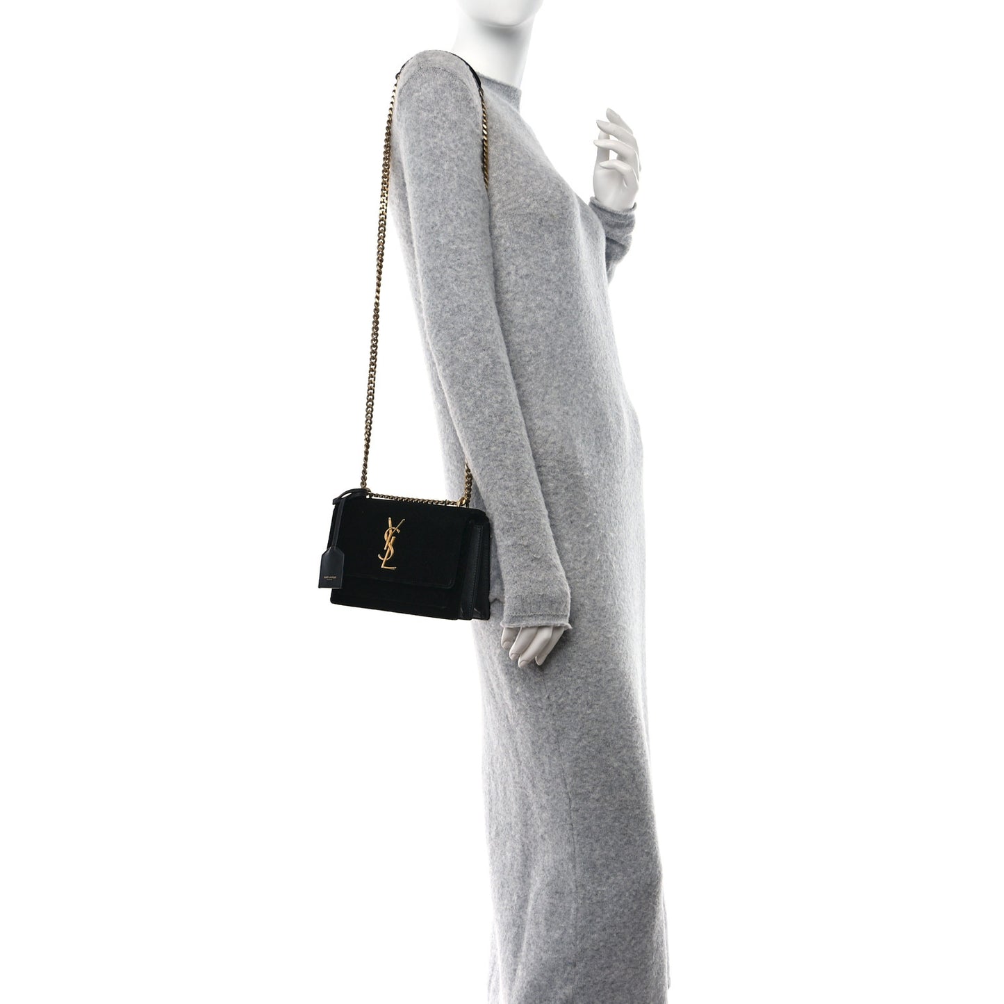 Velvet Small Monogram Sunset Black