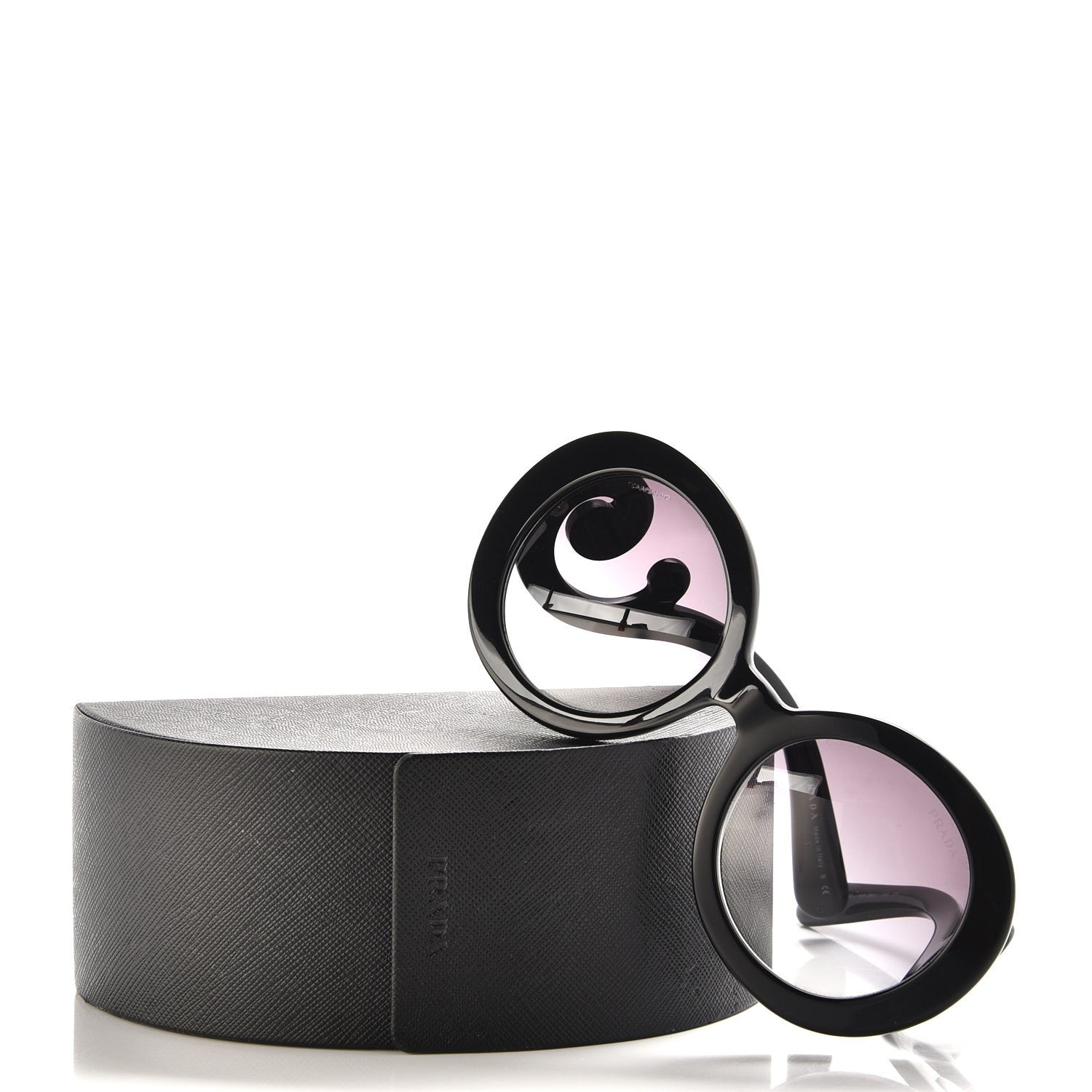 Prada Baroque Sunglasses SPR 27N Black 7 of 7