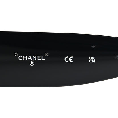 Chanel Acetate Rectangle Sunglasses 71551A Black 5 of 7