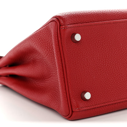 Hermes Togo Kelly Retourne 32 Rouge Vif 8 of 14