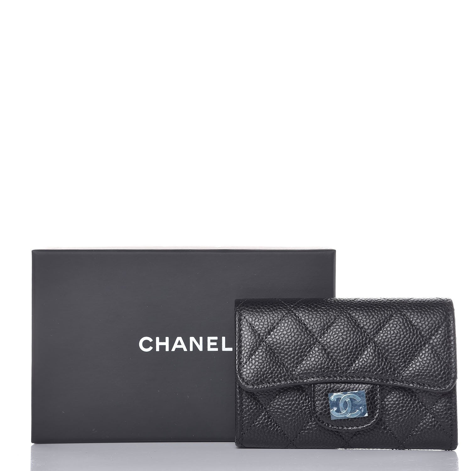 Chanel Caviar Quilted Flap Card Holder Black 9 of 9