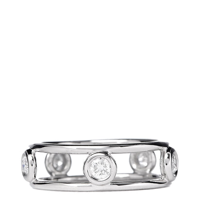 Tiffany Platinum Diamond Elsa Peretti Diamonds by the Yard Ring 48 4.5 3 of 4