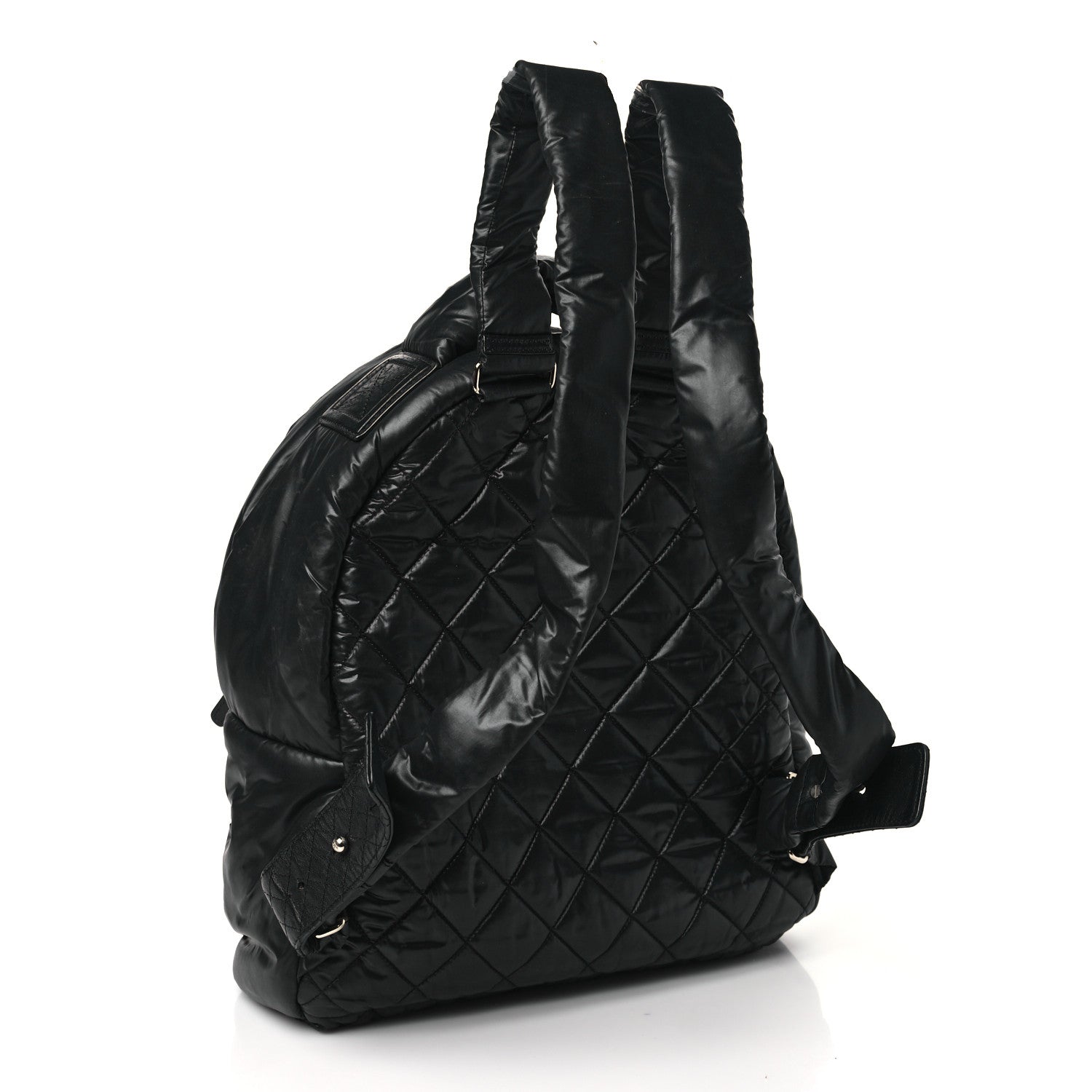 Chanel Nylon Quilted Coco Cocoon Backpack Black 3 of 10