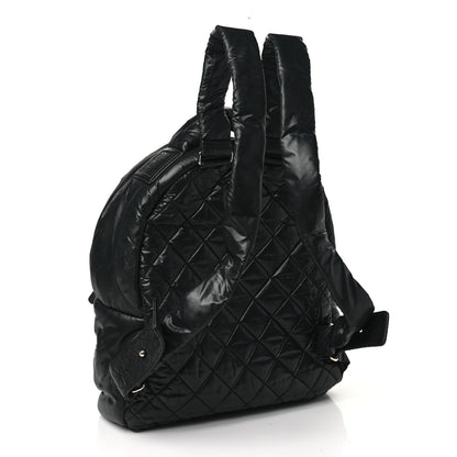 Chanel Nylon Quilted Coco Cocoon Backpack Black 3 of 10