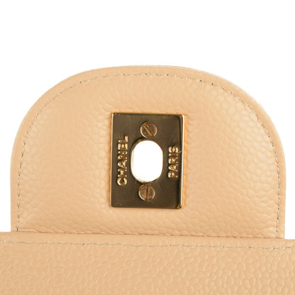 Chanel Caviar Quilted Jumbo Double Flap Beige Clair 7 of 8