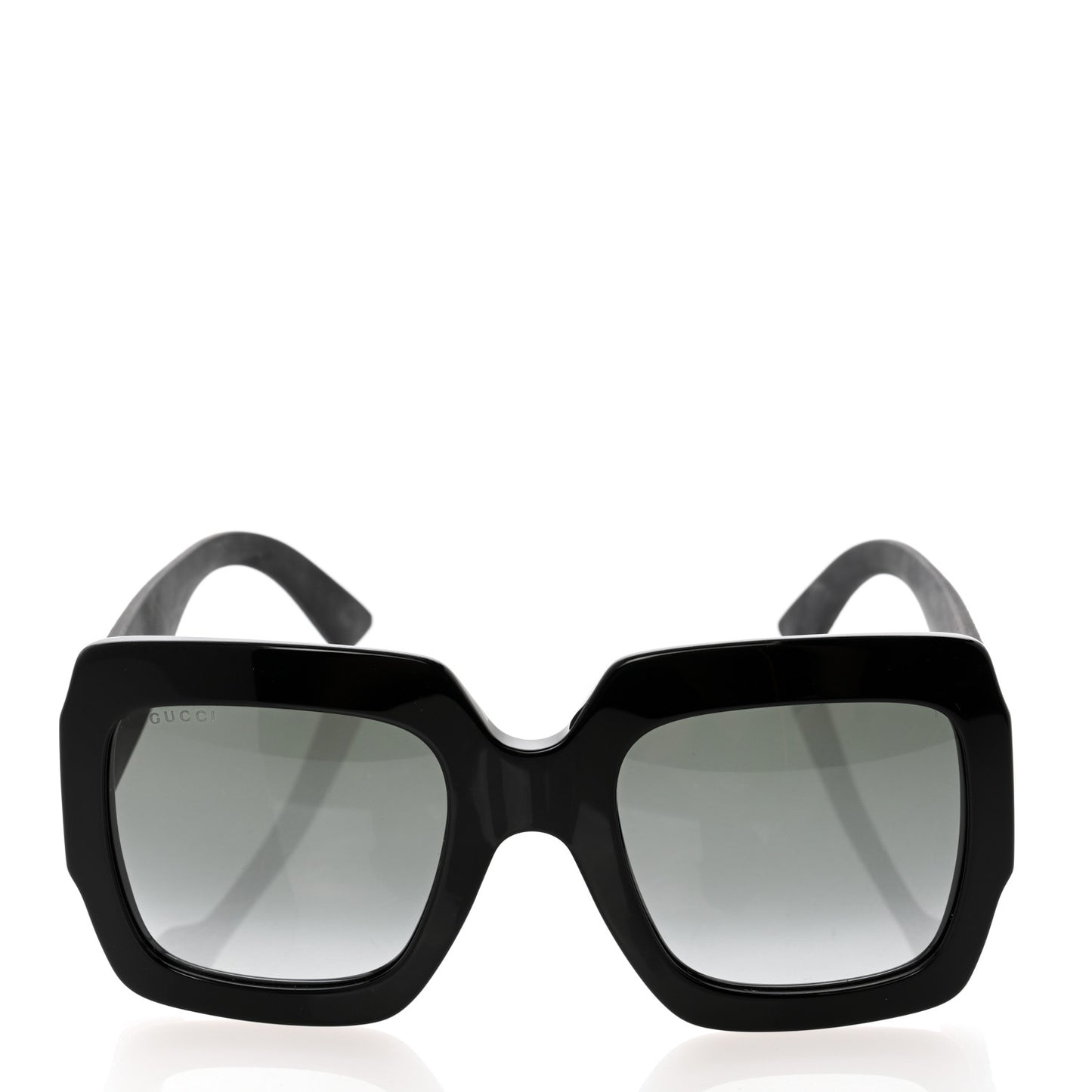 Square Frame Glitter GG0102S Sunglasses Black