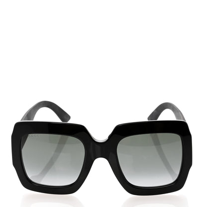 Gucci Square Frame Glitter GG0102S Sunglasses Black 2 of 8