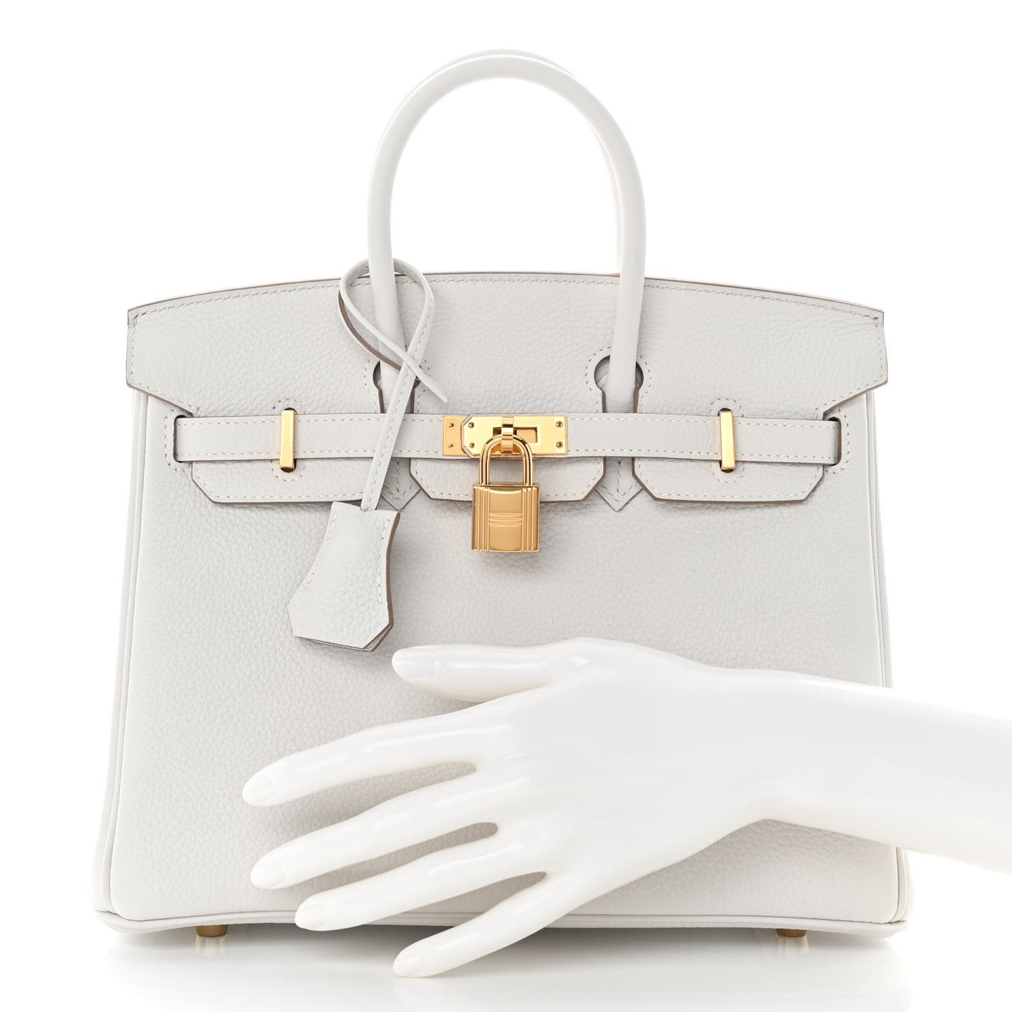 Togo Birkin 25 Gris Pale