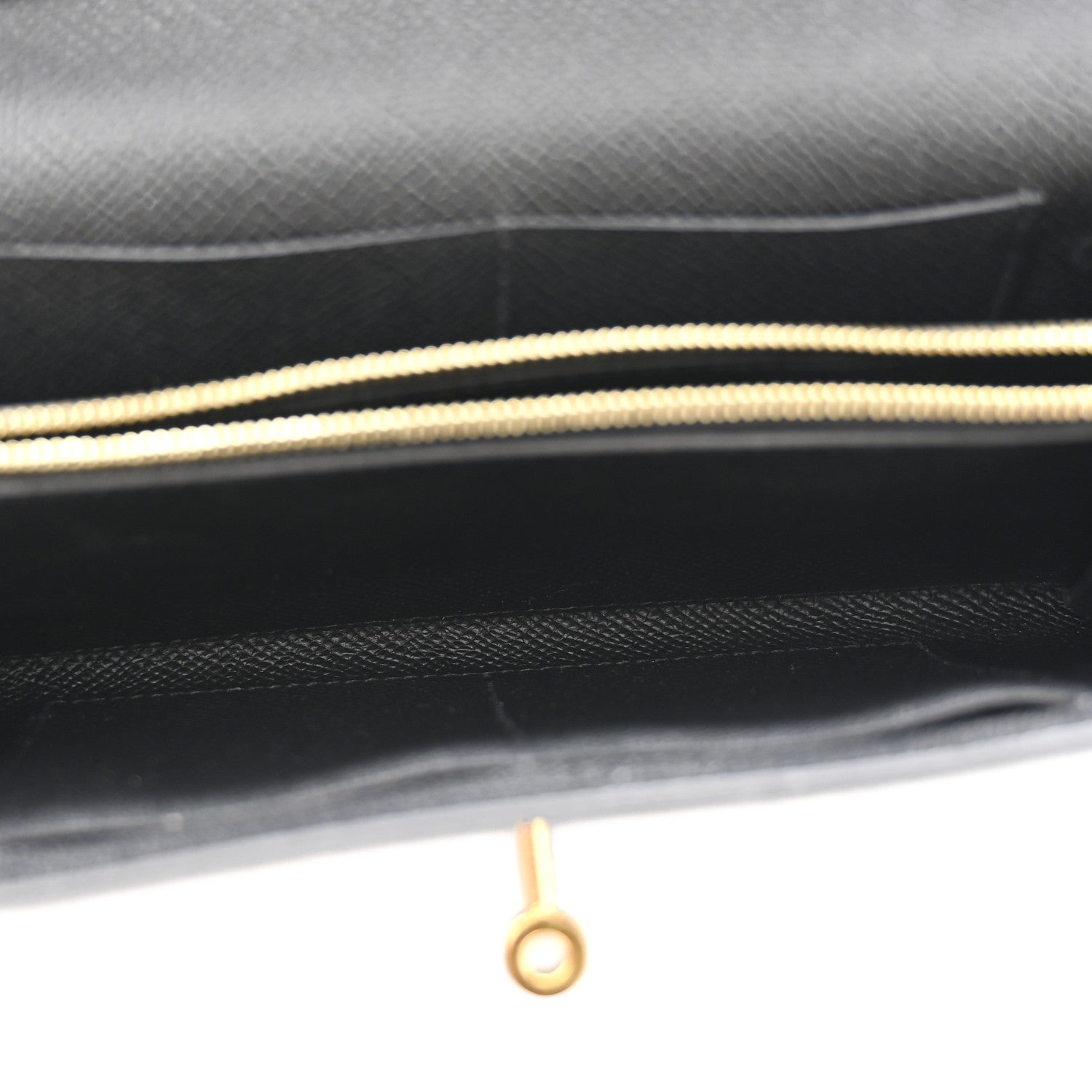 Hermes Epsom Kelly Wallet To Go Black 5 of 11
