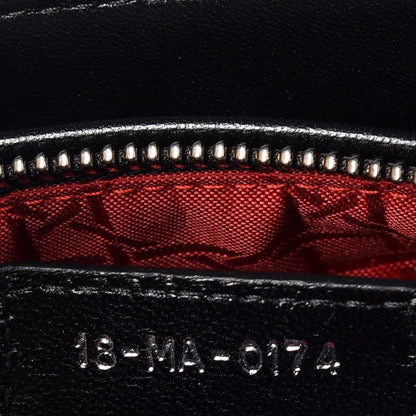 Christian Dior Lambskin Cannage Medium Lady Dior Black 7 of 9