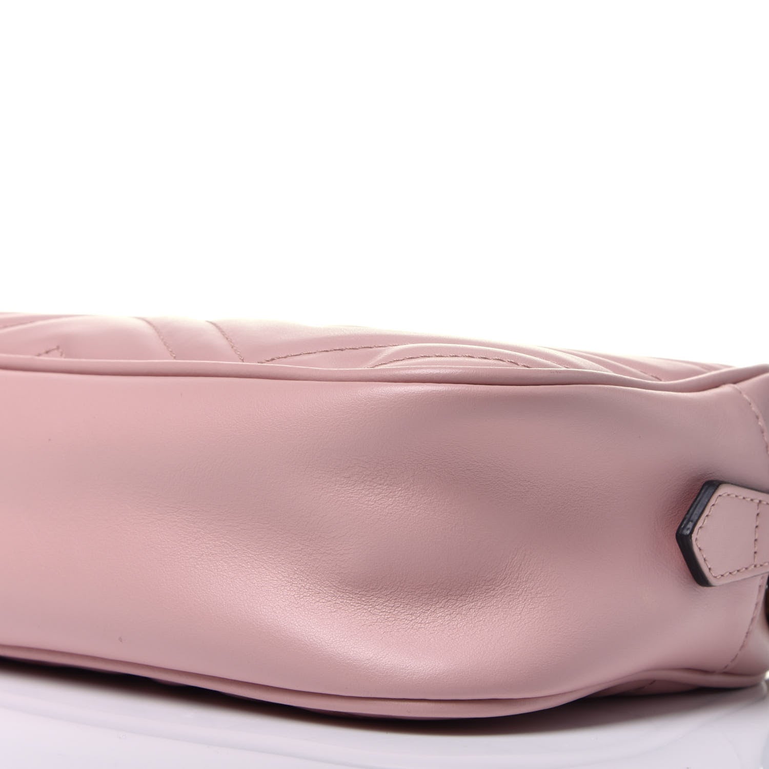 Gucci Calfskin Matelasse Small GG Marmont Chain Shoulder Bag Perfect Pink 9 of 9