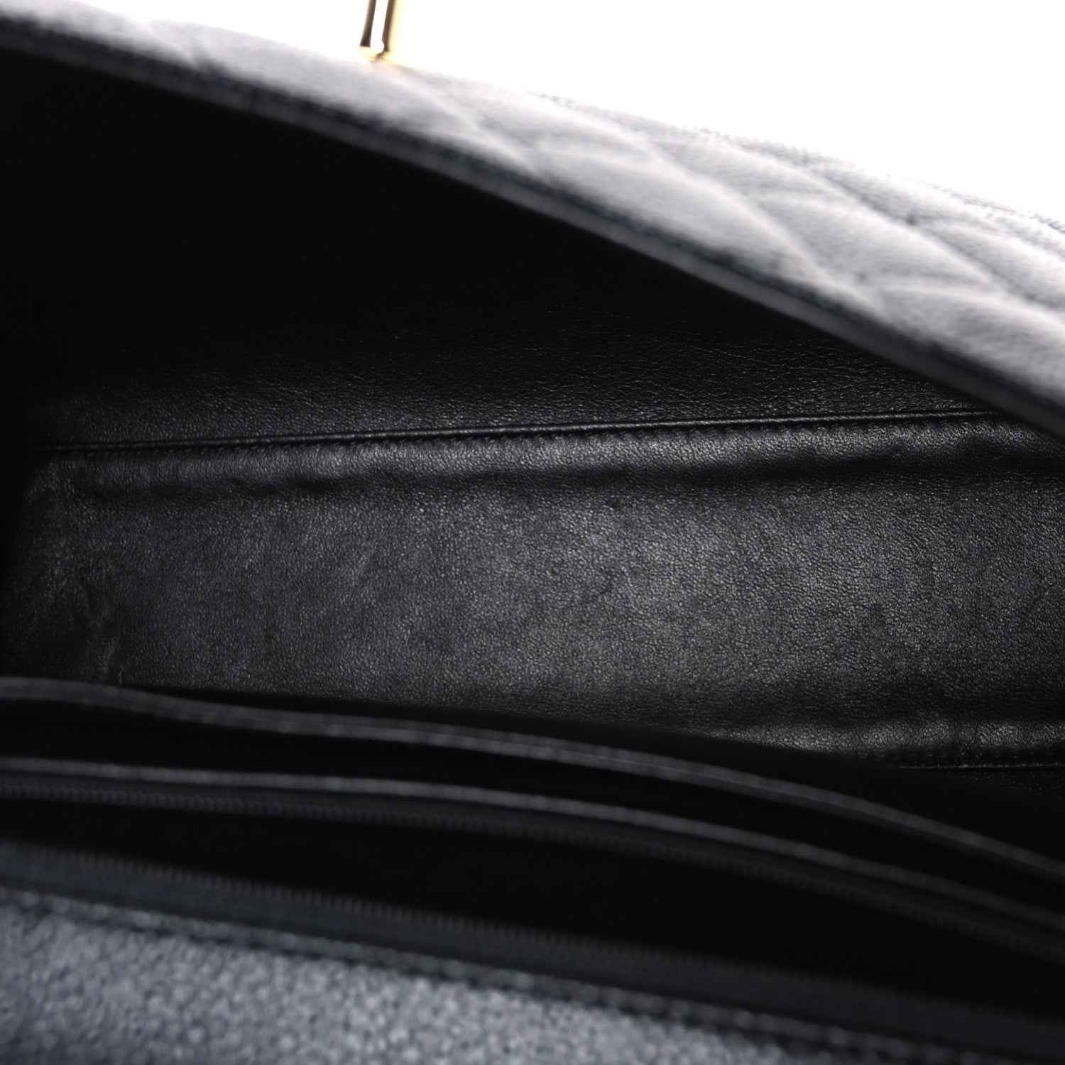 Chanel Caviar Quilted Jumbo Kelly Flap Black 5 of 10