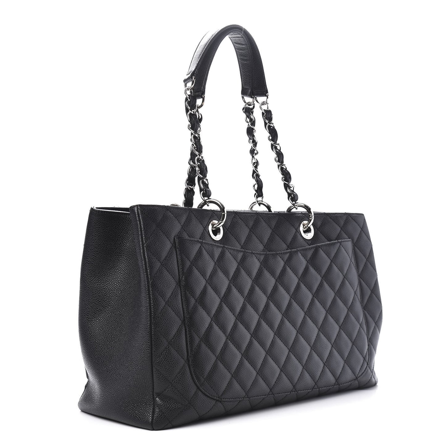 Caviar Quilted XL Grand Shopping Tote GST Black