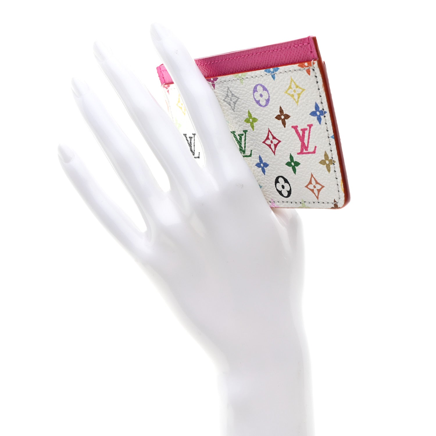 Louis Vuitton LV X TM Monogram Multicolor Card Holder Kawaii Pink 2 of 6