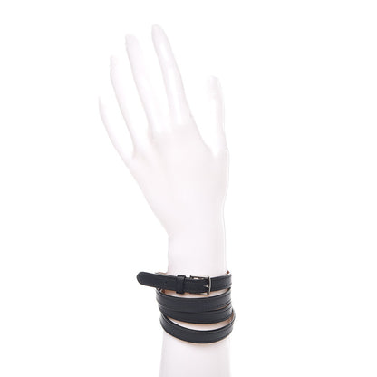Hermes Chamonix Mini Etriviere 4 Tours Bracelet S Black 2 of 8