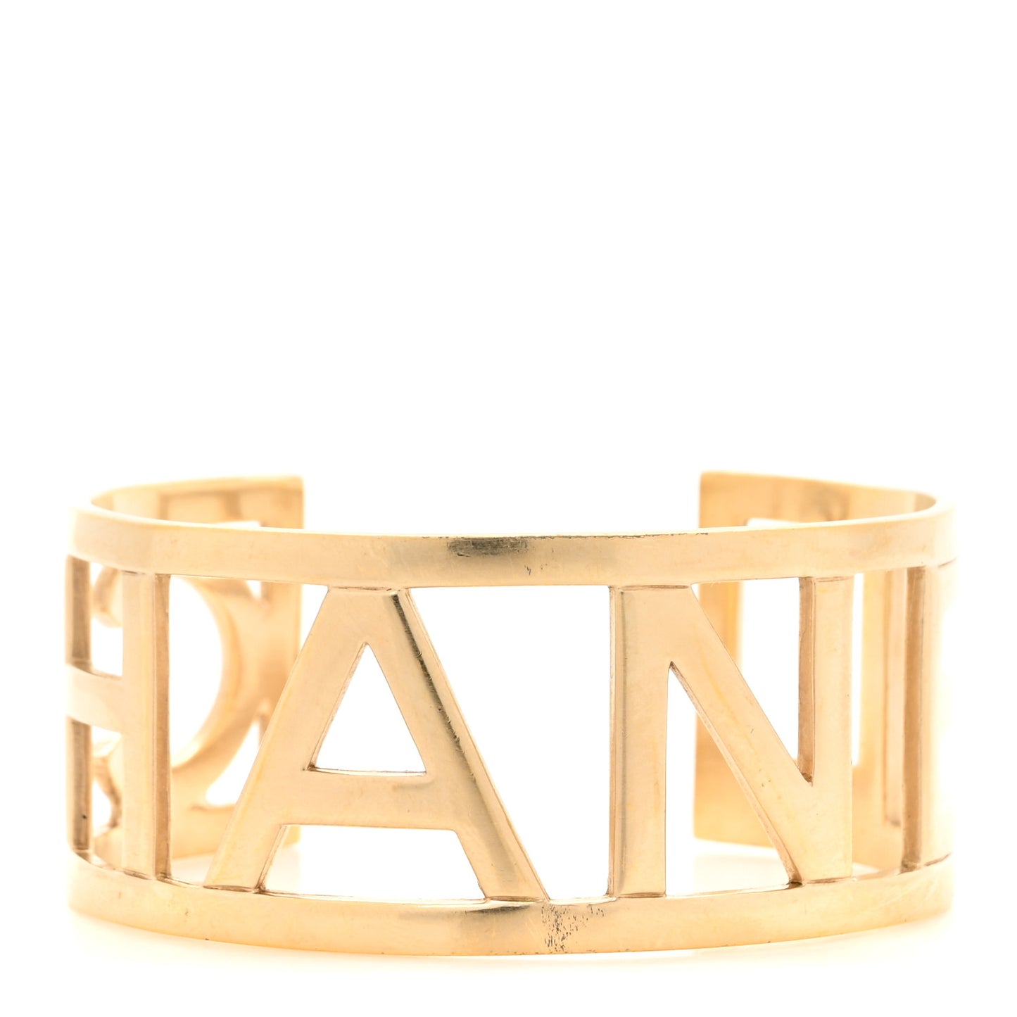 Metal Logo Cuff Gold