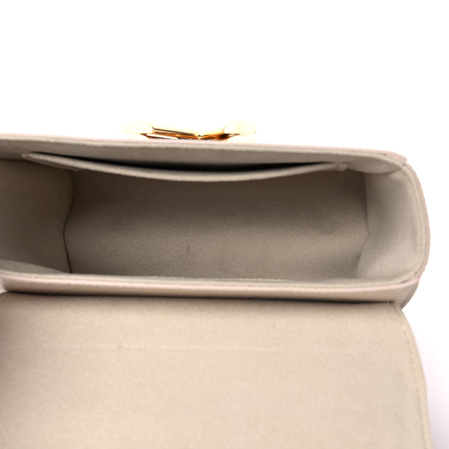 Epi Twist Braided Chain Shoulder Bag PM Quartz White