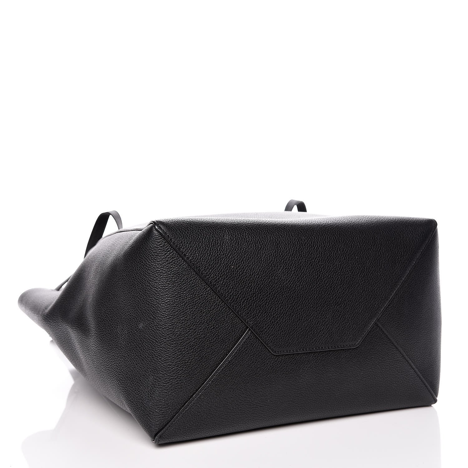 Celine Soft Grained Calfskin Small Belt Cabas Phantom Black 4 of 17