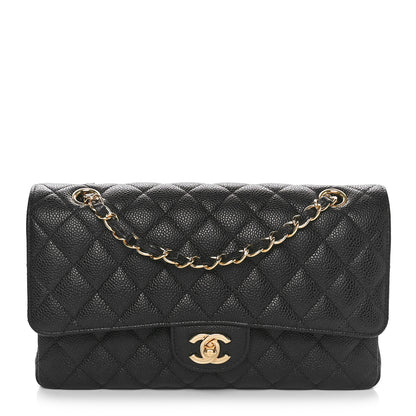 Chanel Caviar Quilted Medium Double Flap Black 1 of 10