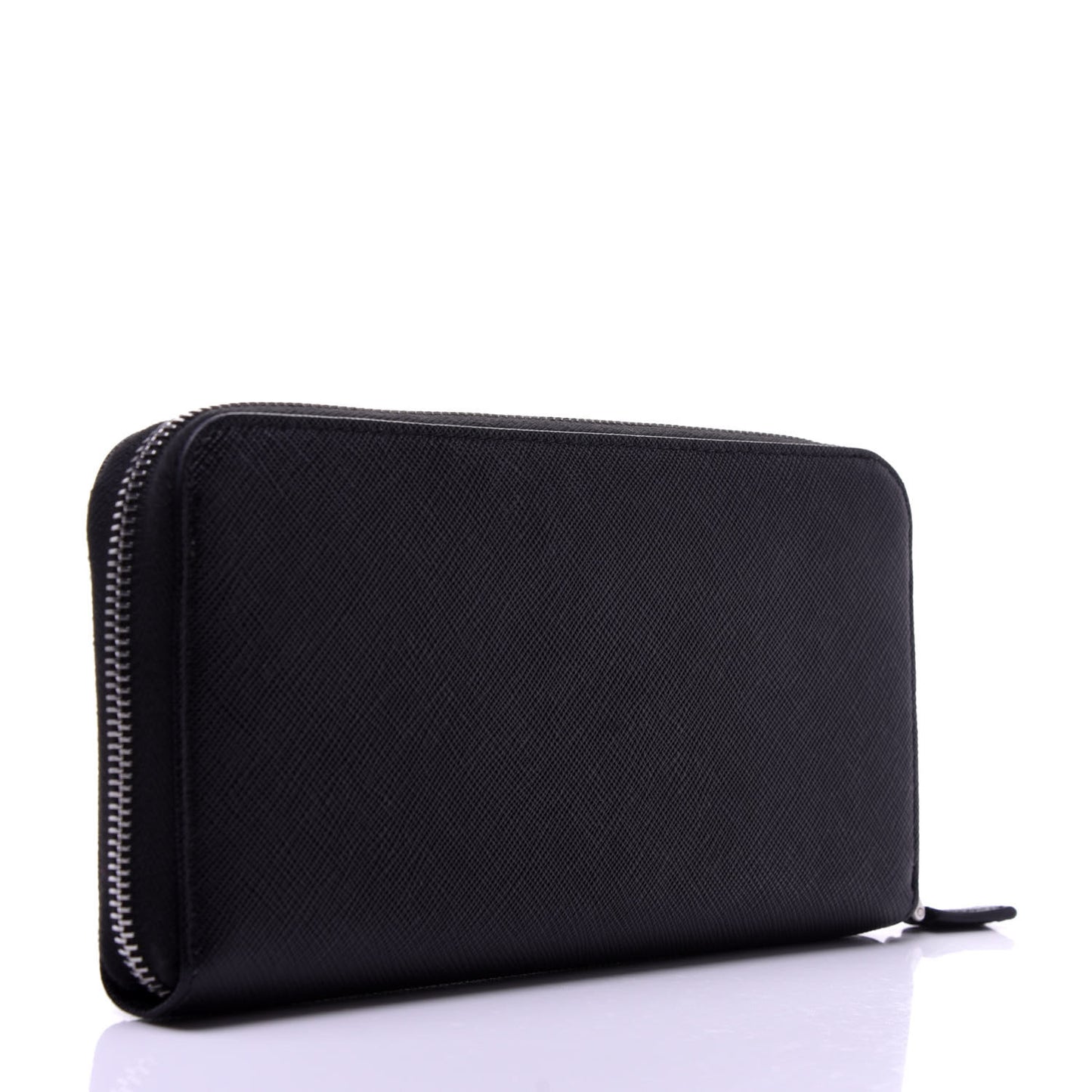 Saffiano Zip Around Wallet Black