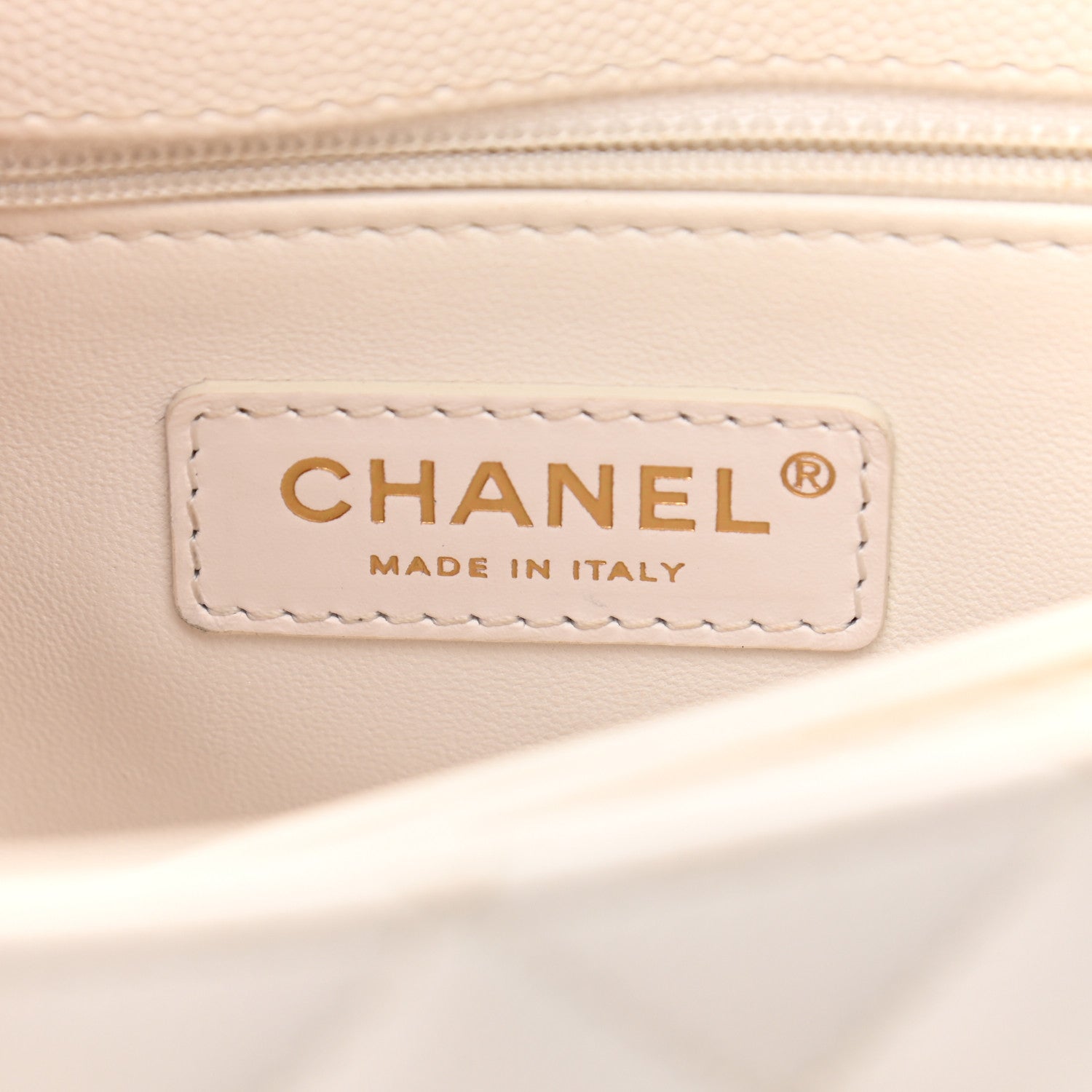 Chanel Caviar Quilted Mini Coco Handle Flap White 7 of 13